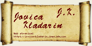 Jovica Kladarin vizit kartica